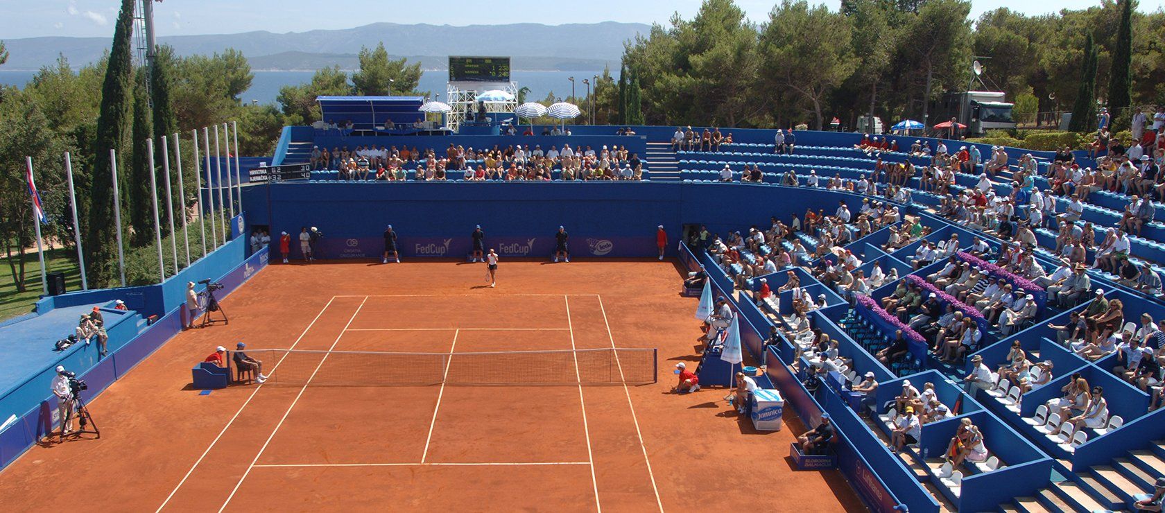 Elaphusa, Bonaca in Kroatien, ITF Center Court